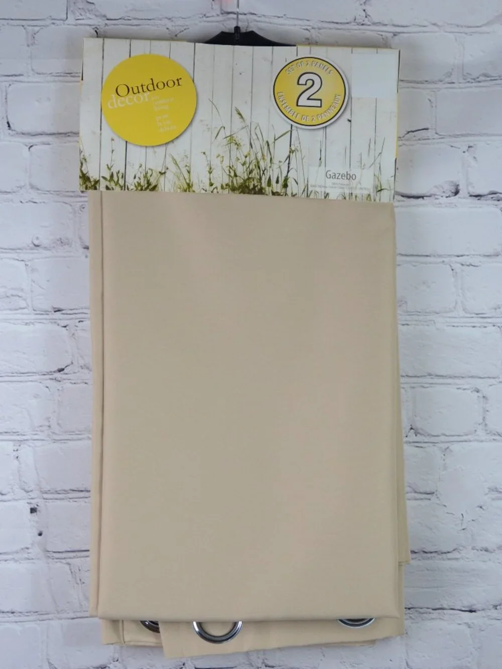 NWT OUTDOOR DECOR Gazebo Curtain Panels, 96
